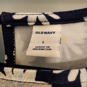 NWT Old Navy Floral Daisy Print Swing Dres Sz Large